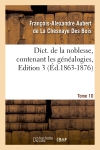 Dict. de la noblesse, contenant les généalogies, Edition 3,Tome 10 (Ed.1863-1876)