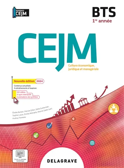 CEJM, culture économique, juridique et managériale BTS 1re année