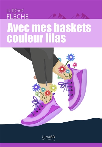 Avec mes baskets couleur lilas