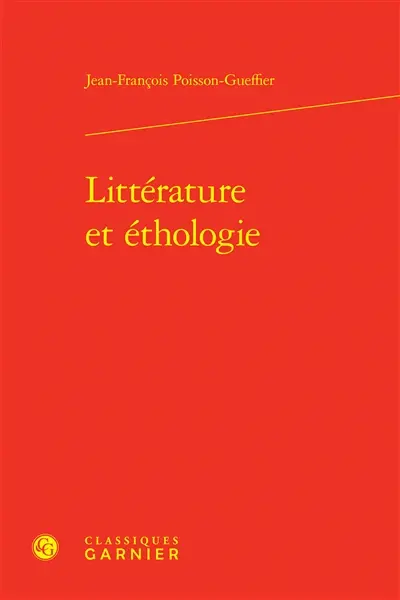 Littérature et éthologie