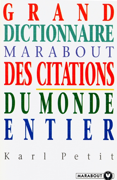 Grand dictionnaire Marabout des citations du monde entier