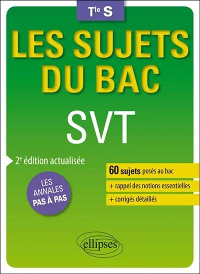 SVT, terminale S, enseignements spécifique et de spécialité