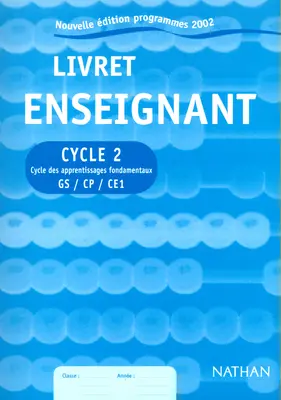 Livret d'évaluation, cycle 2 : maître