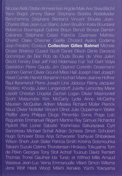 Collection Gilles Balmet : exposition, Fontaine, Vog, du 17/1/2014