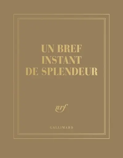 Un bref instant de splendeur : carnet carré couleur