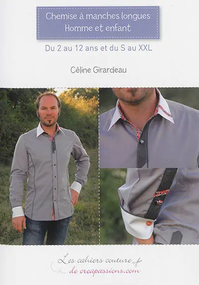 Chemise à manches longues, homme et enfant : du 2 au 12 ans et du S au XXL