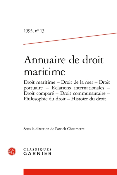Annuaire de droit maritime,...