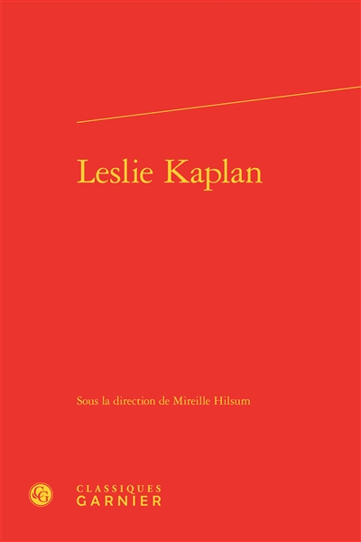 Leslie Kaplan