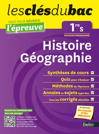 Histoire géographie 1re S : nouveau programme