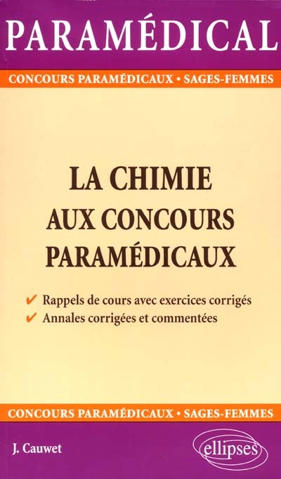 La chimie aux concours paramédicaux