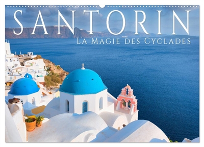 Santorin : La Magie des Cyclades (Calendrier mural 2026 DIN A2 vertical), CALVENDO calendrier mensuel : L'île grecque magique de Santorin