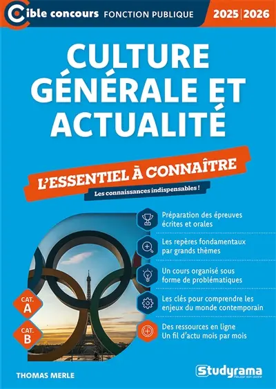 Culture générale et actualité 2025-2026 : l'essentiel à connaître, cat. A, cat. B