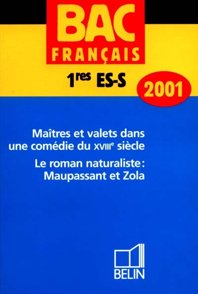 Bac français, 1res ES-S : 2001