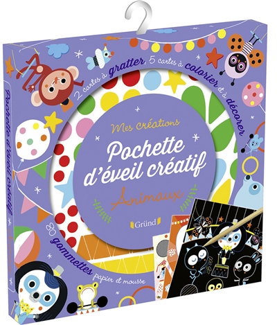 Pochette d'éveil créatif : animaux