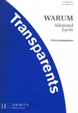 Warum, allemand, terminales : transparents