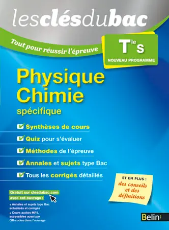 Physique chimie terminale S, spécifique : nouveau programme