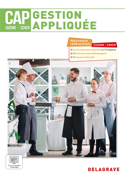 CAP cuisine et CSHCR : gestion appliquée : pochette élève, 2025