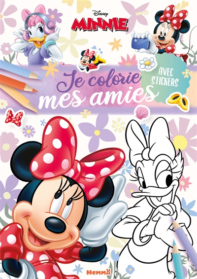 Disney Minnie : Je colorie mes amies : Avec stickers