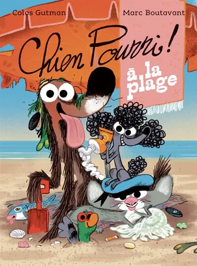 Chien Pourri à la plage