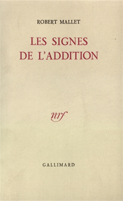 Les signes de l'addition