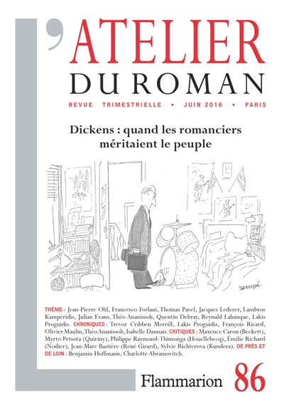atelier du roman (l'), n° 86. dickens : quand les romanciers méritaient le peuple