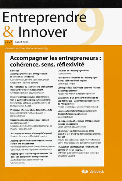 Entreprendre & innover, n°...
