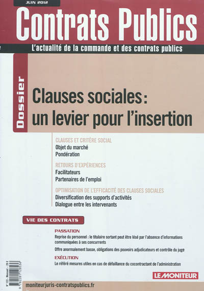 Contrats publics,...