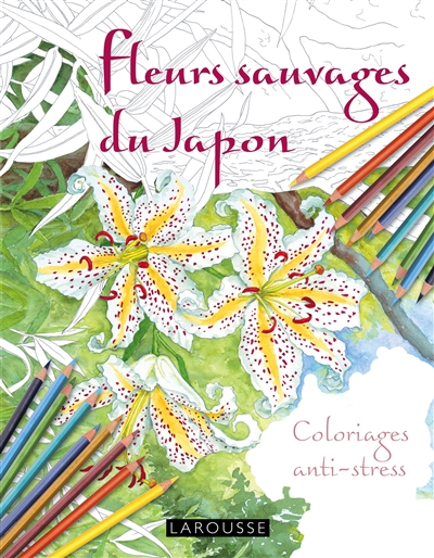Fleurs sauvages du Japon : coloriages anti-stress