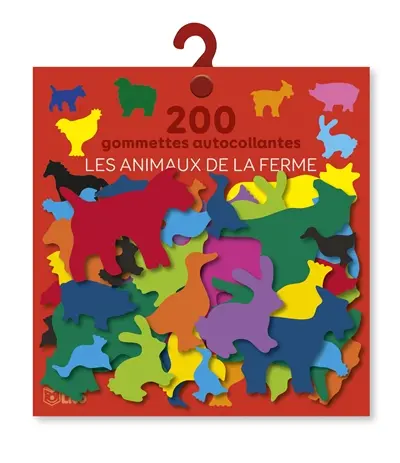 Les animaux de la ferme : 200 gommettes autocollantes