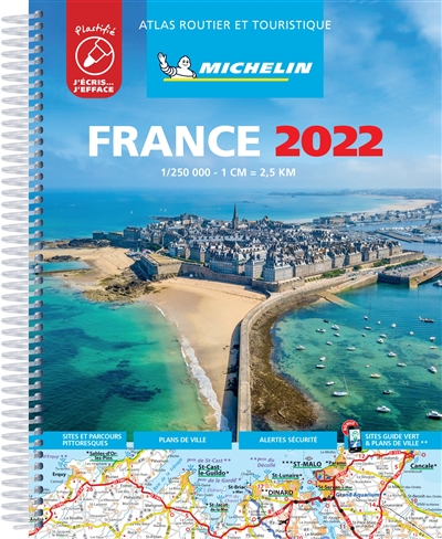 France 2022 : atlas routier et touristique : plastifié