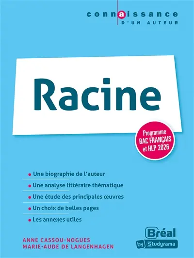 Racine : programme bac français et HLP 2026