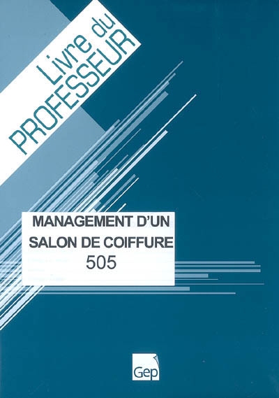 Management d'un salon de coiffure : livre du professeur