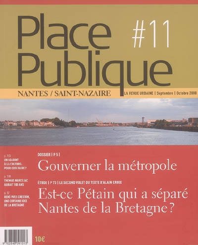 Place publique, Nantes Saint-Nazaire, n° 11. Gouverner la métropole