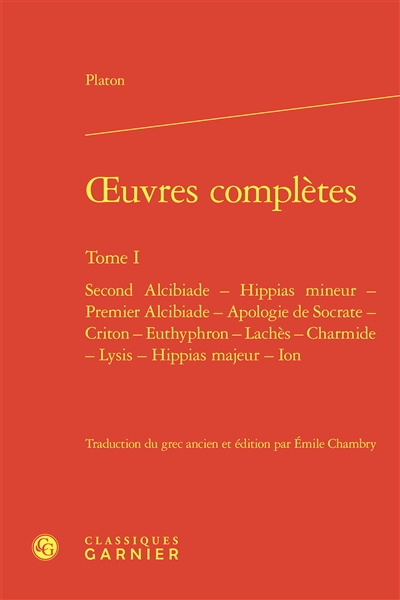 Oeuvres complètes. Vol. 1