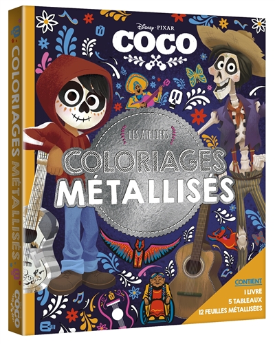 Coco : coffret coloriages métallisés