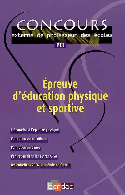 Epreuve d'éducation physique et sportive