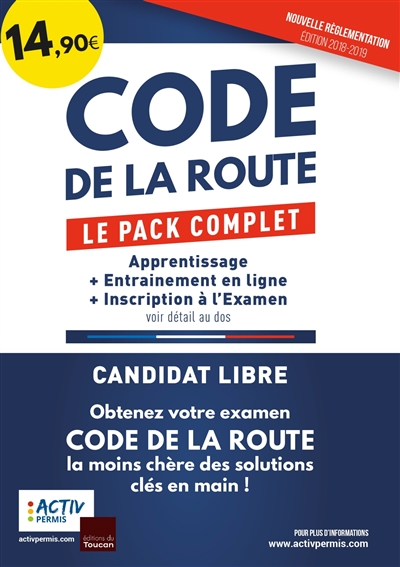Code de la route 2024 - Activ permis - Librairie Mollat Bordeaux
