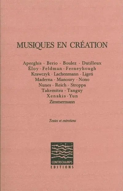 Musiques en création