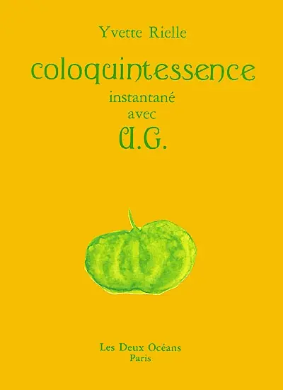 Coloquintessence : instantané avec Upparluri Gopala Krishnamurti