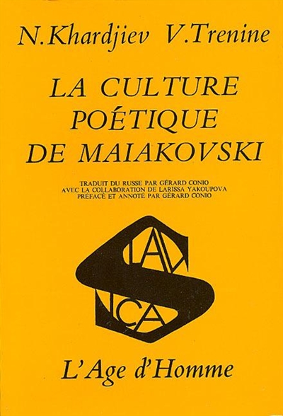 La culture poétique de Maiakovski