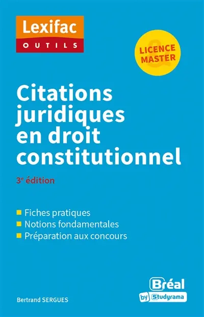 Citations juridiques en droit constitutionnel : licence & master