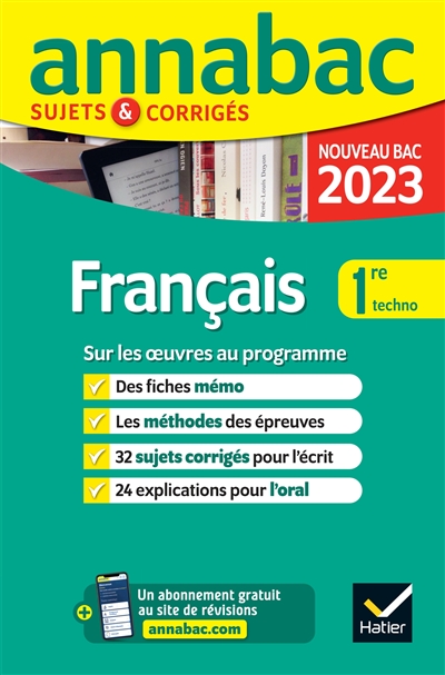 Français 1re techno : sur les oeuvres au programme : nouveau bac 2023