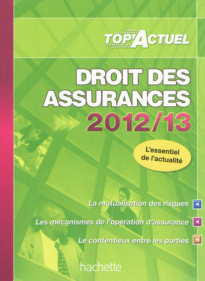 Droit des assurances : 2012-2013