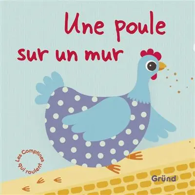 Une poule sur un mur