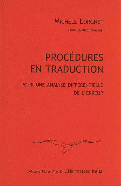 Procédures en traduction : pour une analyse différentielle de l'erreur