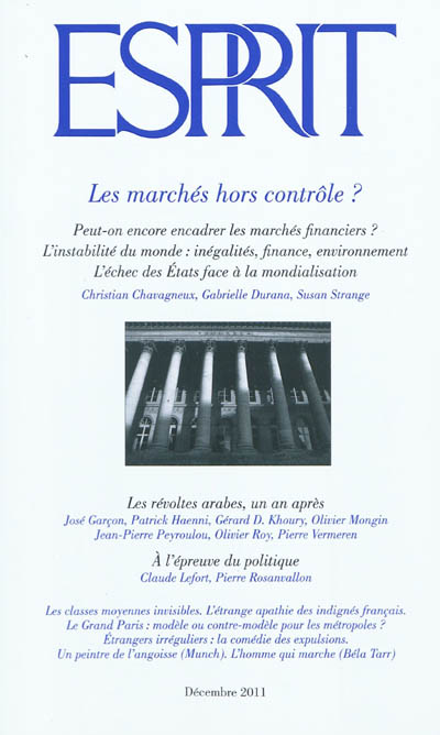 Esprit, n° 380. Les marchés...
