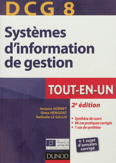 Systèmes d'information et de gestion, DCG 8 : tout-en-un