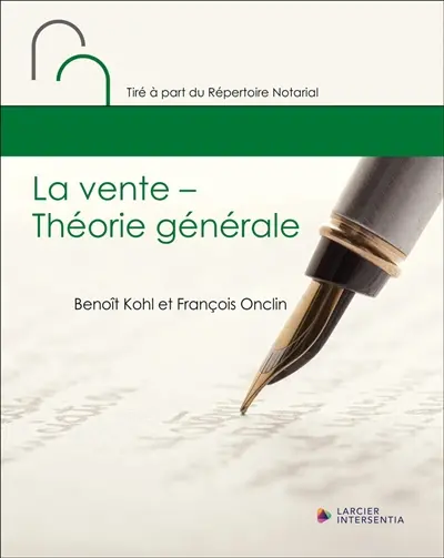 La vente : théorie générale