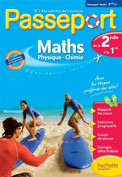 Passeport maths, physique-chimie, de la 2de vers la 1re