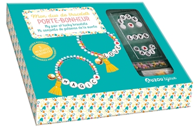Mon duo de bracelets porte-bonheur. My pair of lucky bracelets. Mi conjunto de pulseras de la suerte